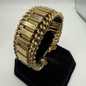 Vintage Marino Gold Tone Chain Link Bracelet 8”